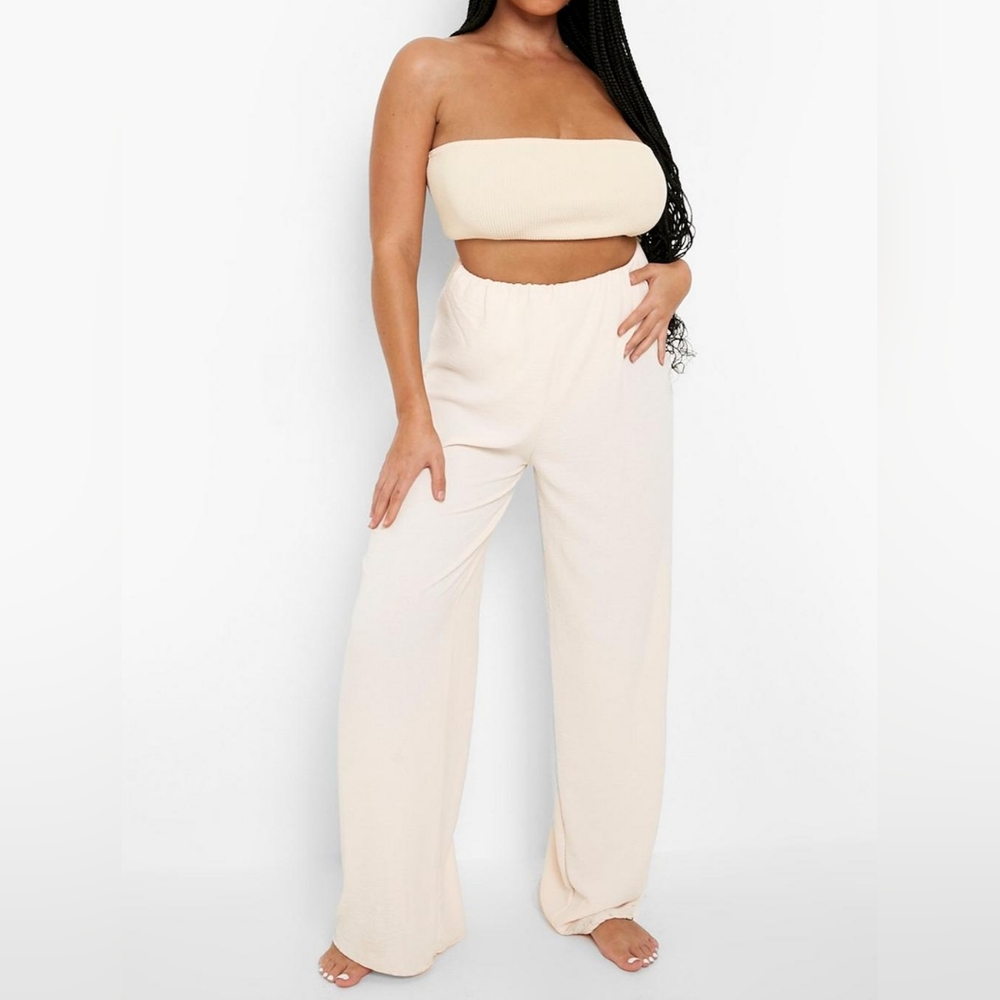 Plus Crinkle Crepe Pant